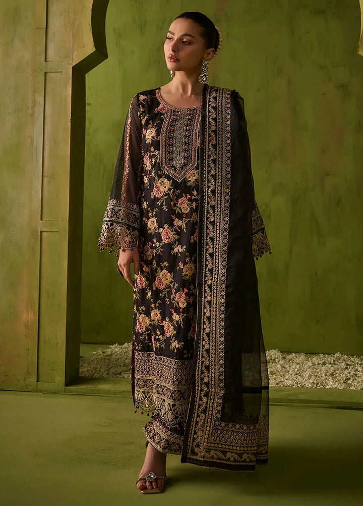 Dhanak Embroidered Khaadi Net Suits Unstitched 3 Piece SS24DU-3192 - Festive Collection