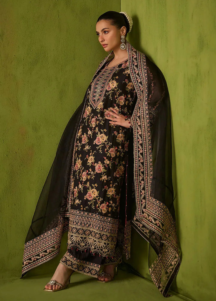 Dhanak Embroidered Khaadi Net Suits Unstitched 3 Piece SS24DU-3192 - Festive Collection