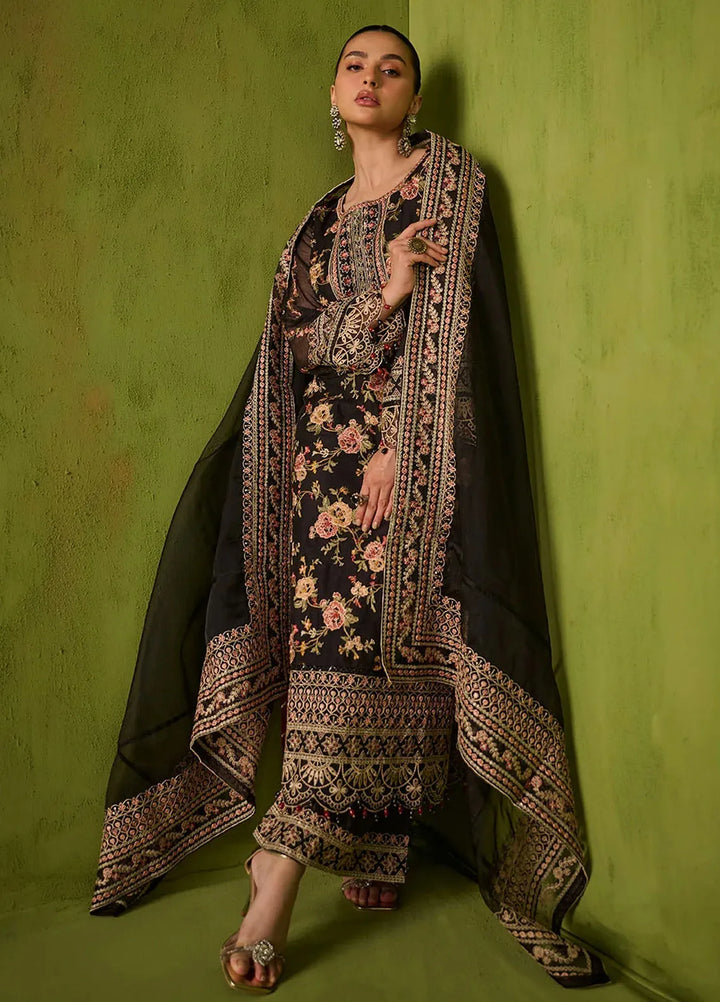 Dhanak Embroidered Khaadi Net Suits Unstitched 3 Piece SS24DU-3192 - Festive Collection