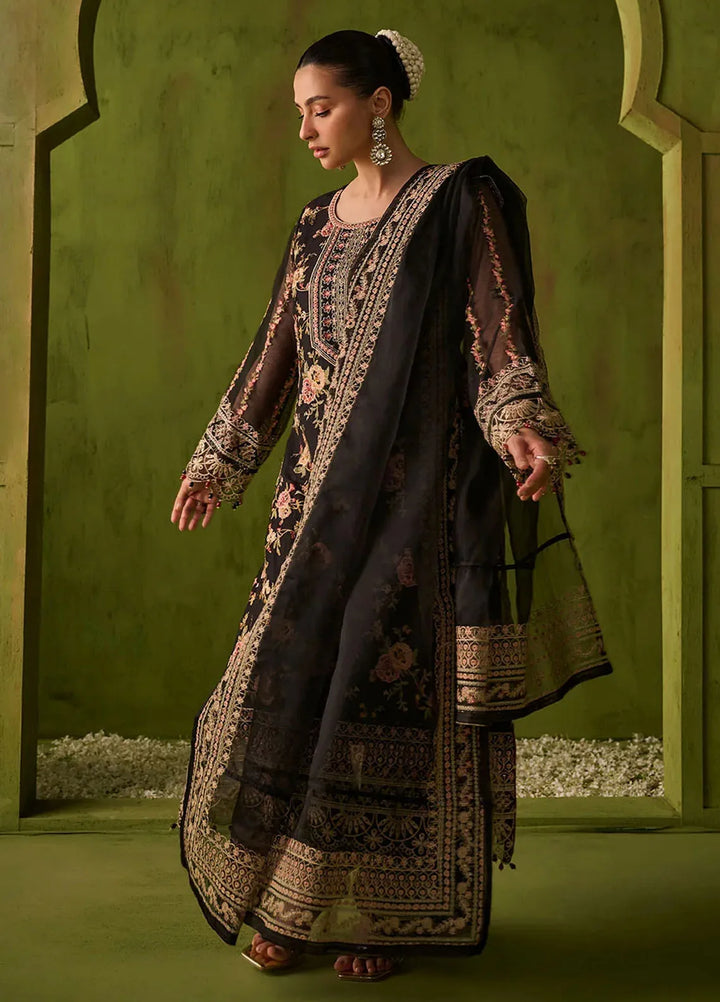 Dhanak Embroidered Khaadi Net Suits Unstitched 3 Piece SS24DU-3192 - Festive Collection