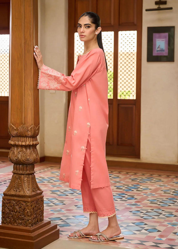 Dhanak Pret Embroidered Lawn 2 Piece DHK23F DC-2193 PEACH