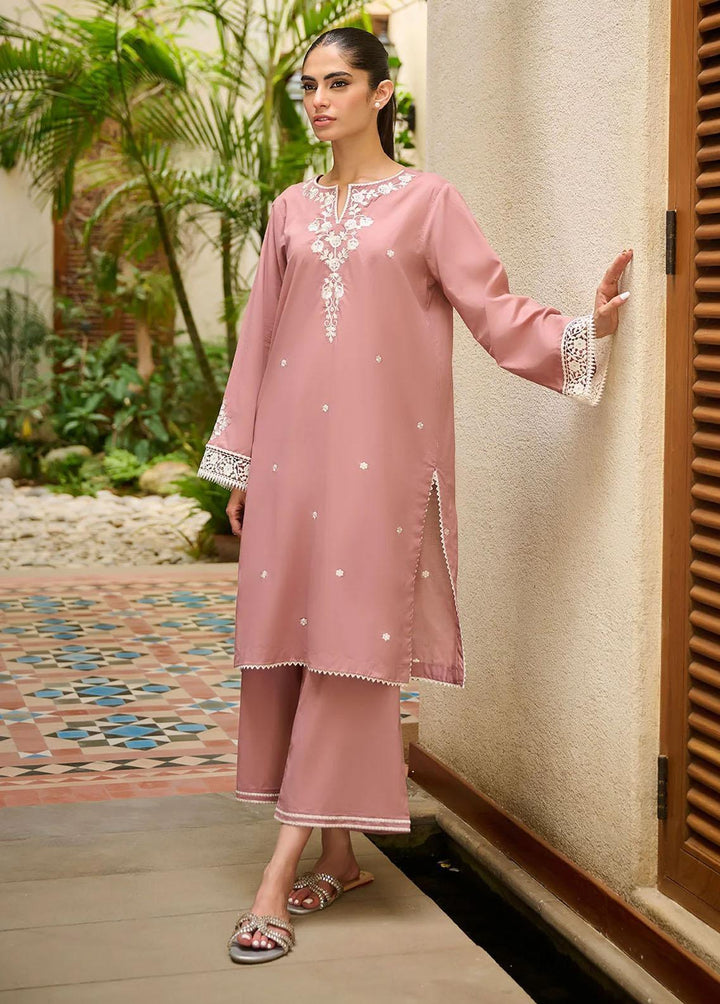 Dhanak Pret Embroidered Lawn 2 Piece DHK23F DC-2195 MAUVE