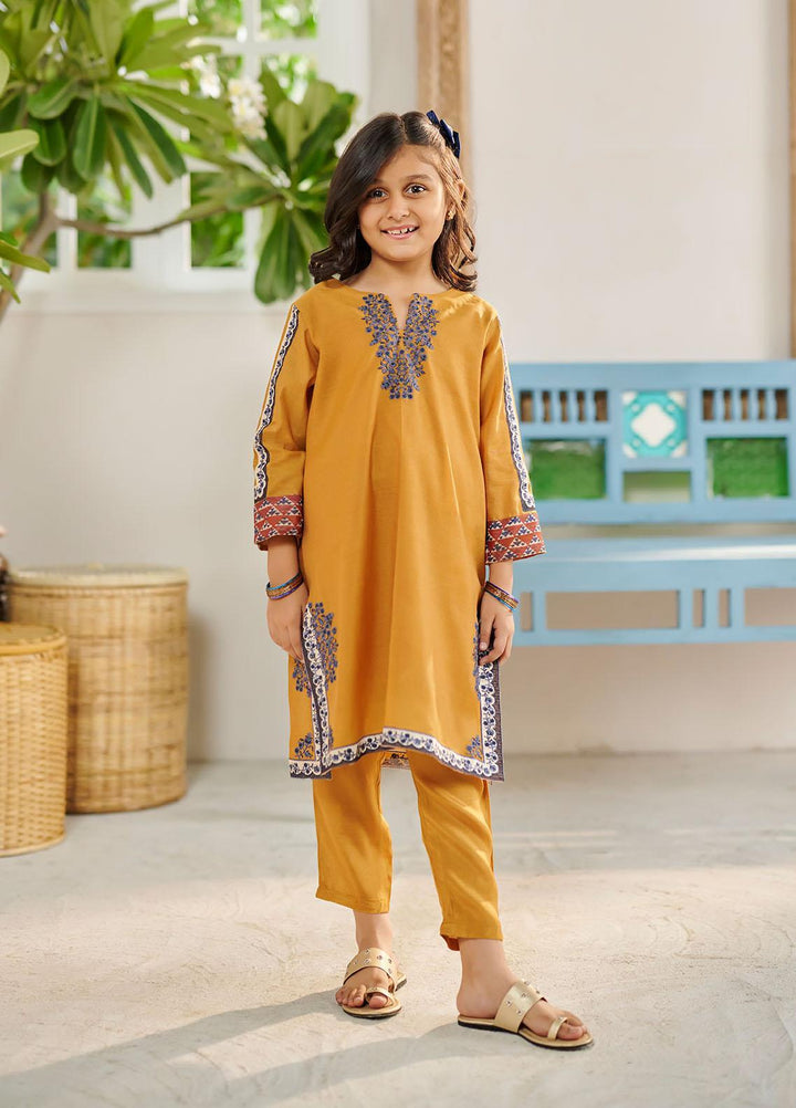 Dhanak Festive Pret  Cotton 2 Piece Suit DK-0131 MUSTARD