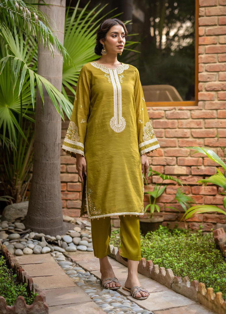 Dhanak Festive Pret Embroidered Munar 2 Piece Suit DC-2105 GREEN
