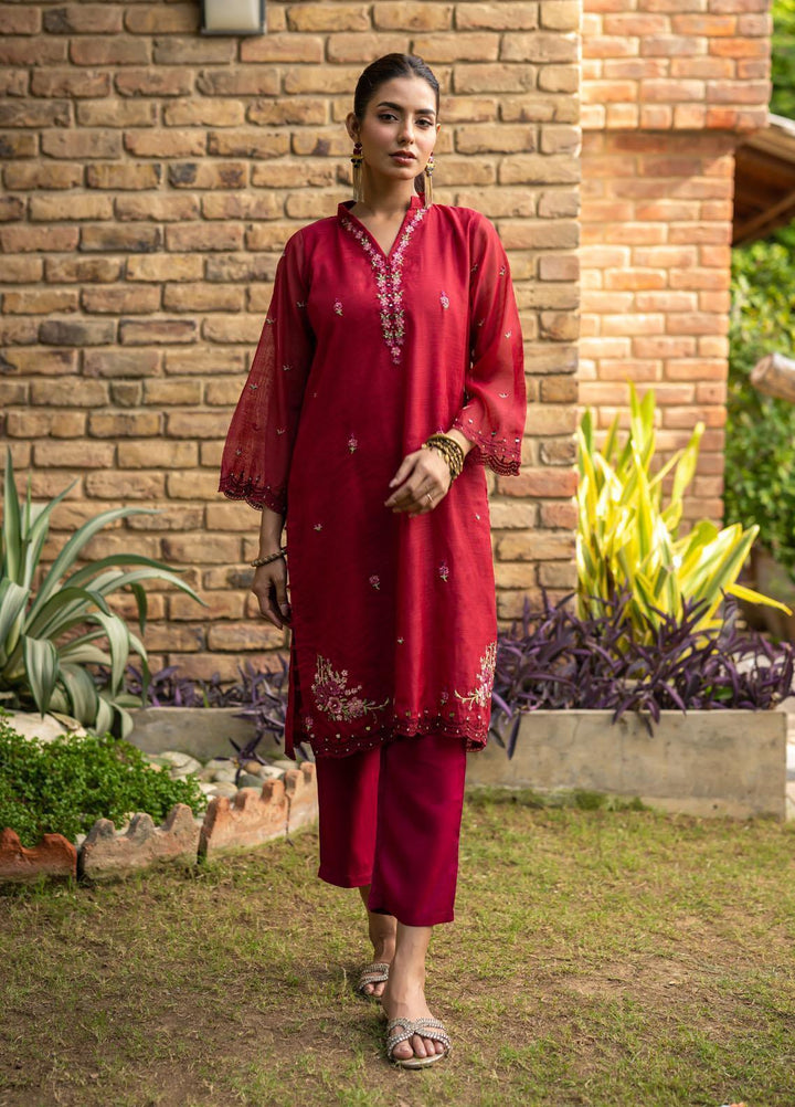 Dhanak Festive Pret Embroidered Munar 2 Piece Suit DC-2104 PINK