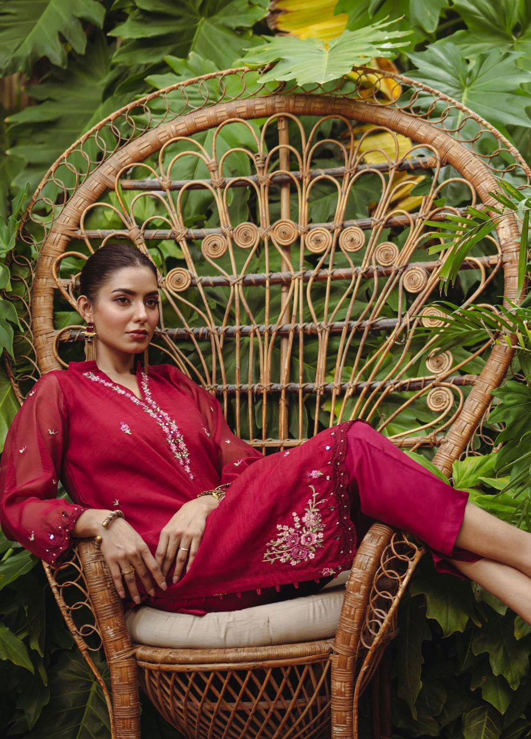 Dhanak Festive Pret Embroidered Munar 2 Piece Suit DC-2104 PINK