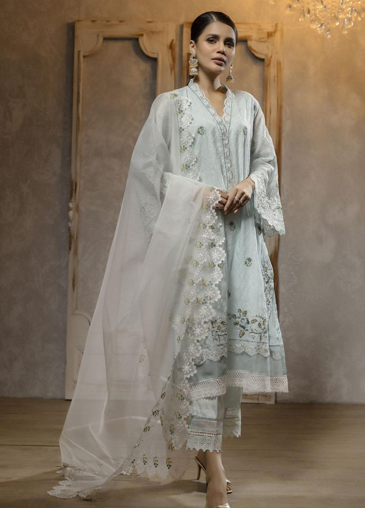 Dhanak Luxury Pret  Munar 2 Piece Suit DA-2065 SKY BLUE