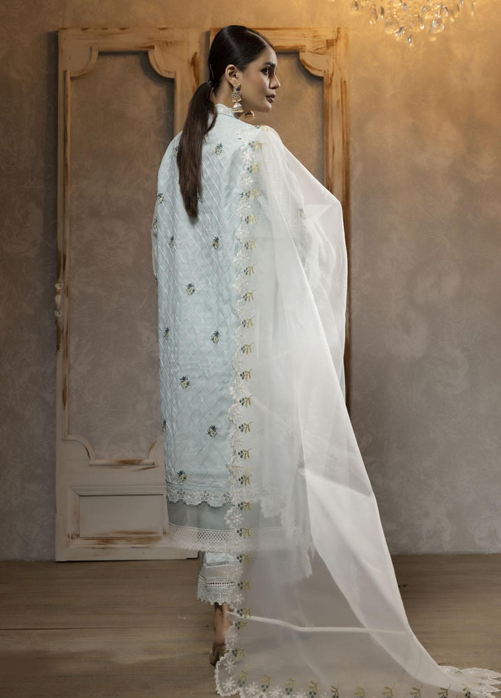Dhanak Luxury Pret  Munar 2 Piece Suit DA-2065 SKY BLUE