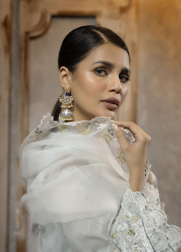 Dhanak Luxury Pret  Munar 2 Piece Suit DA-2065 SKY BLUE
