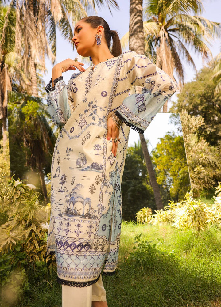 Dhanak Pret  Silk 2 Piece Dress DC-2137 OFF WHITE