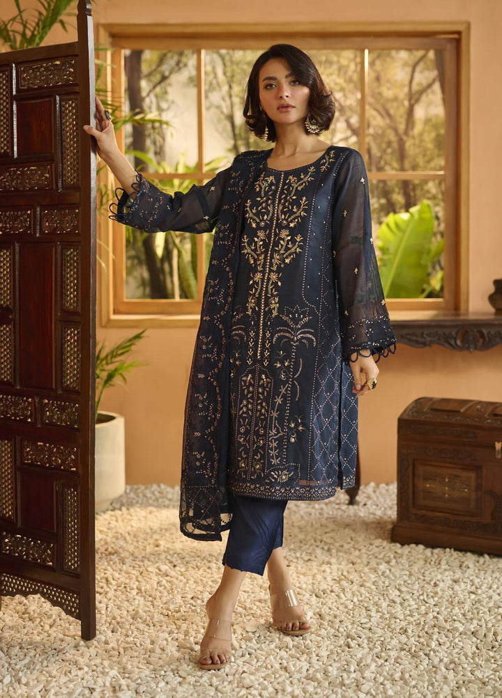 Dhanak Pret   3 Piece Suit DL-0204 BLUE
