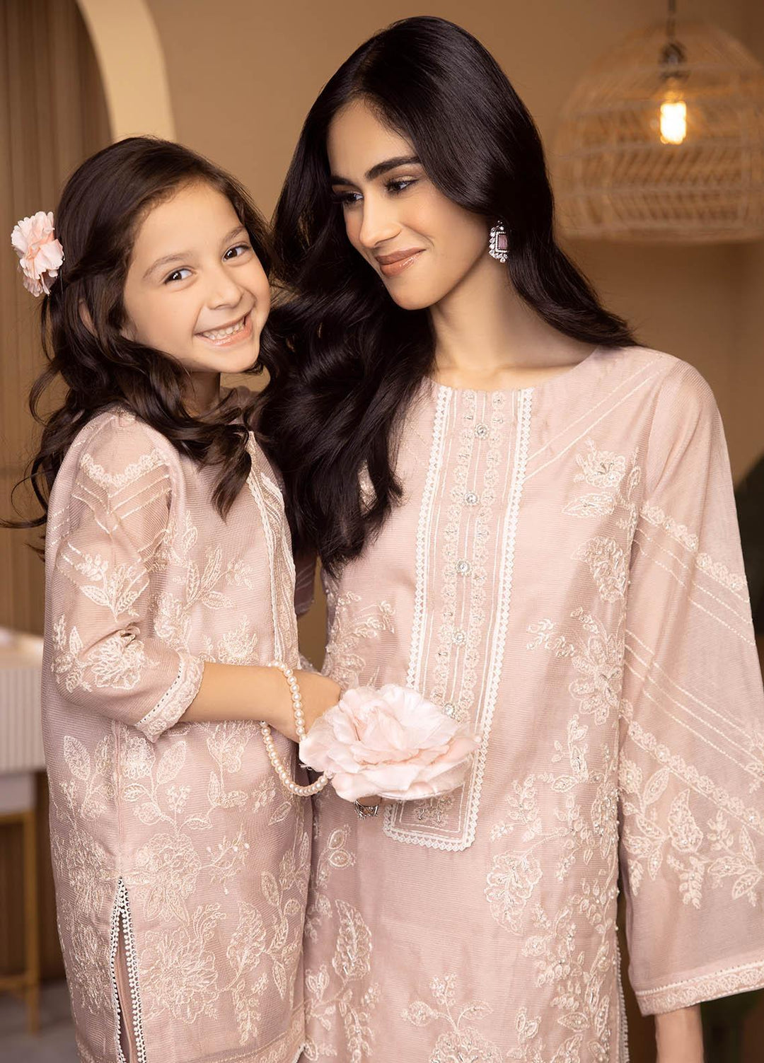 Dhanak Luxury Pret  Khaadi Net 2 Piece Suit DA-2121 PEACH
