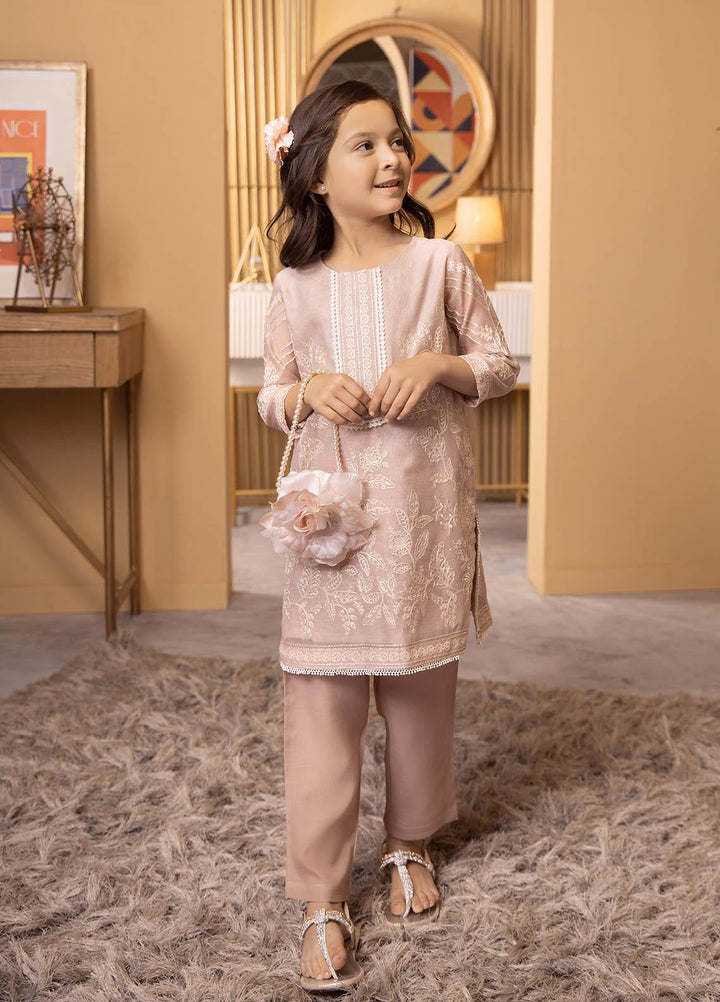 Dhanak Luxury Pret  Khaadi Net 2 Piece Suit DK-0146 PEACH