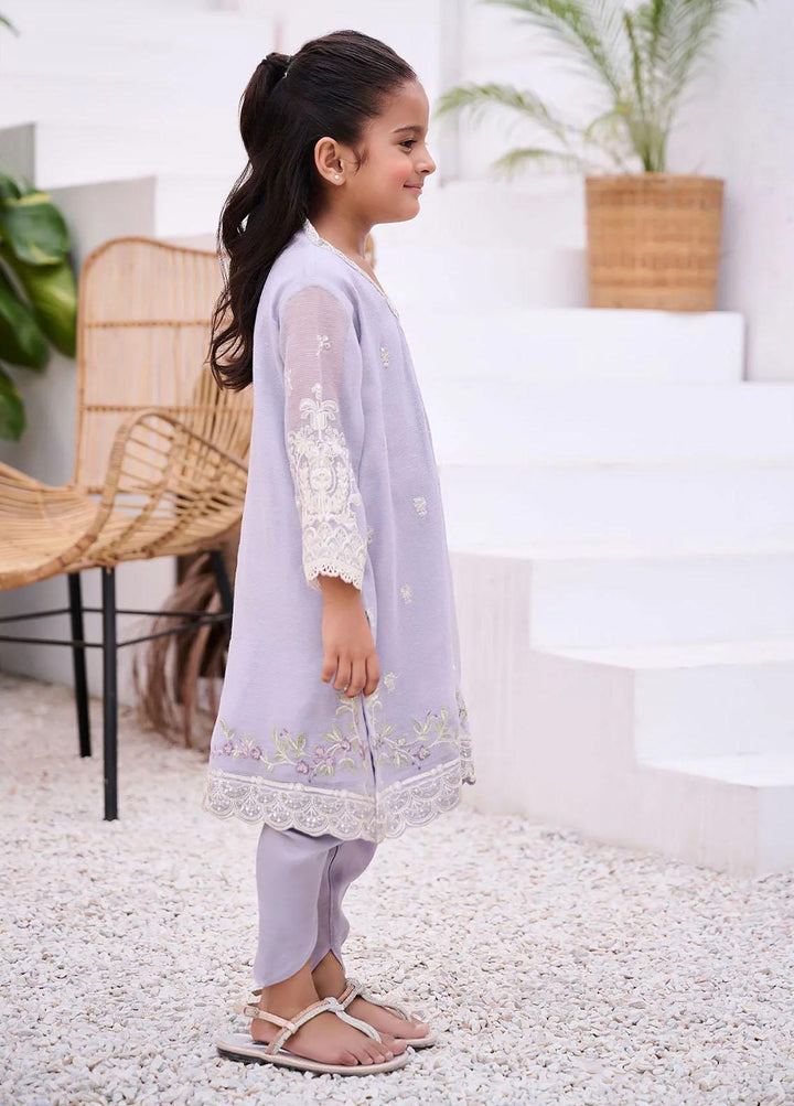 Dhanak Karandi Casual 2 Piece Suit for Girls - purple DHK23-MM2 DK-0153 LIGHT PURPLE