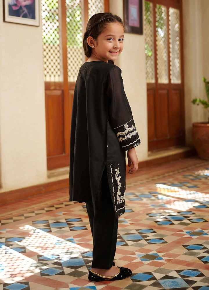 Dhanak Festive Pret Embroidered Cotton 2 Piece Suit DK-0123 BLACK
