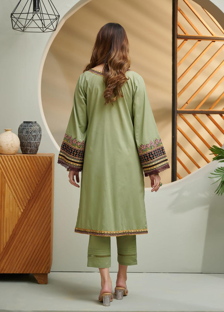 Dhanak Festive Pret Embroidered Lawn 2 Piece Suit DC-2033 GREEN