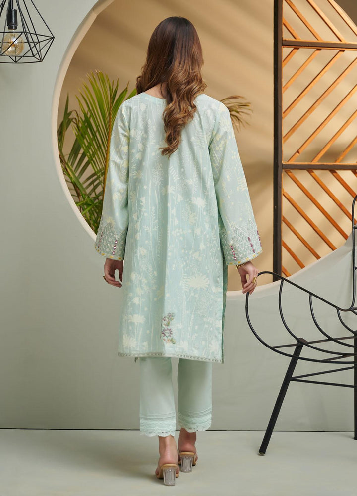 Dhanak Festive Pret Embroidered Lawn 2 Piece Suit DC-2035 LIGHT GREEN