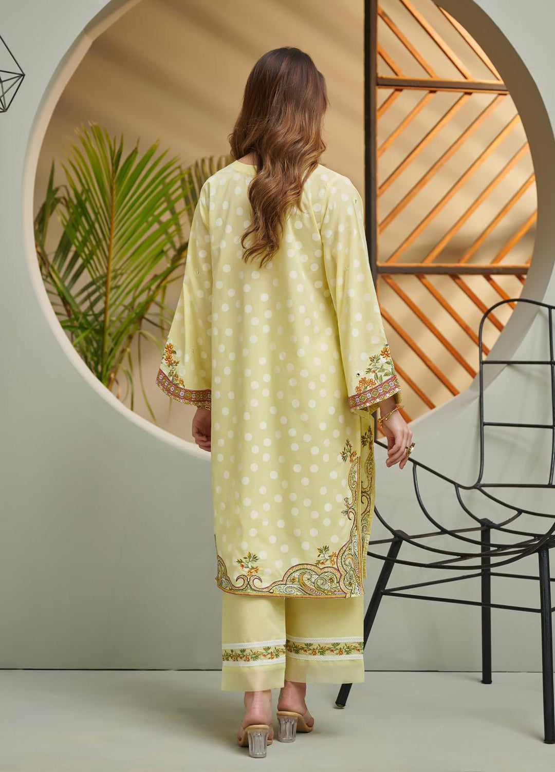 Dhanak Festive Pret Embroidered Lawn 2 Piece Suit DC-2036 YELLOW