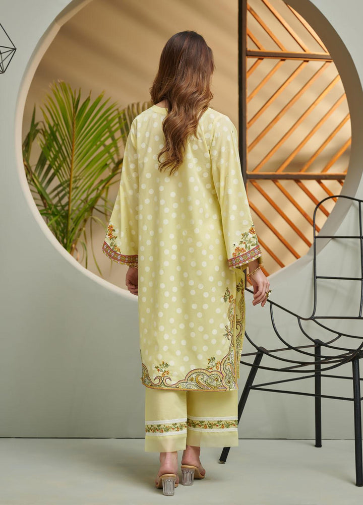 Dhanak Festive Pret Embroidered Lawn 2 Piece Suit DC-2036 YELLOW