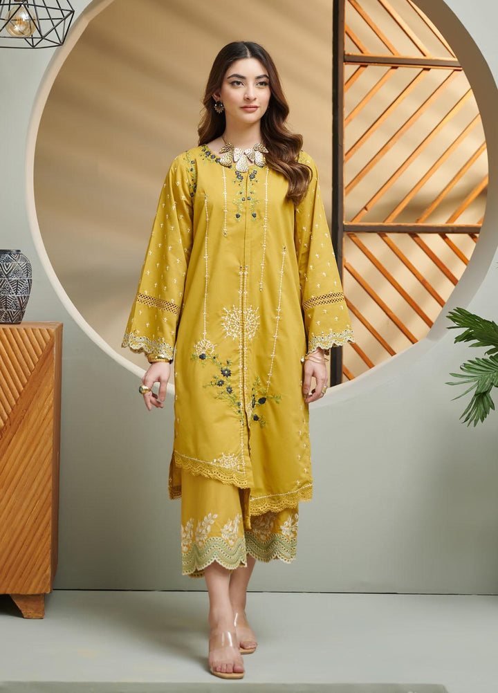 Dhanak Festive Pret Embroidered Lawn 2 Piece Suit DC-2038 GREEN