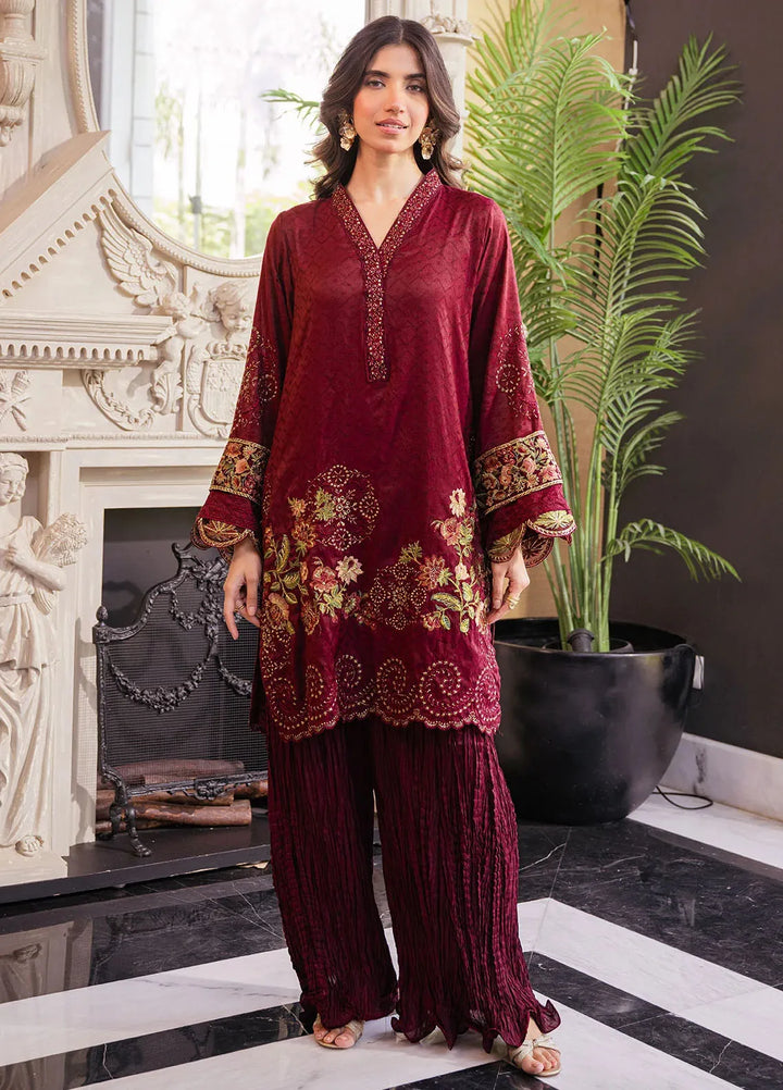 Dhanak Pret Embroidered Cotton Jacquard 2 Piece Suit SS24DA-2431