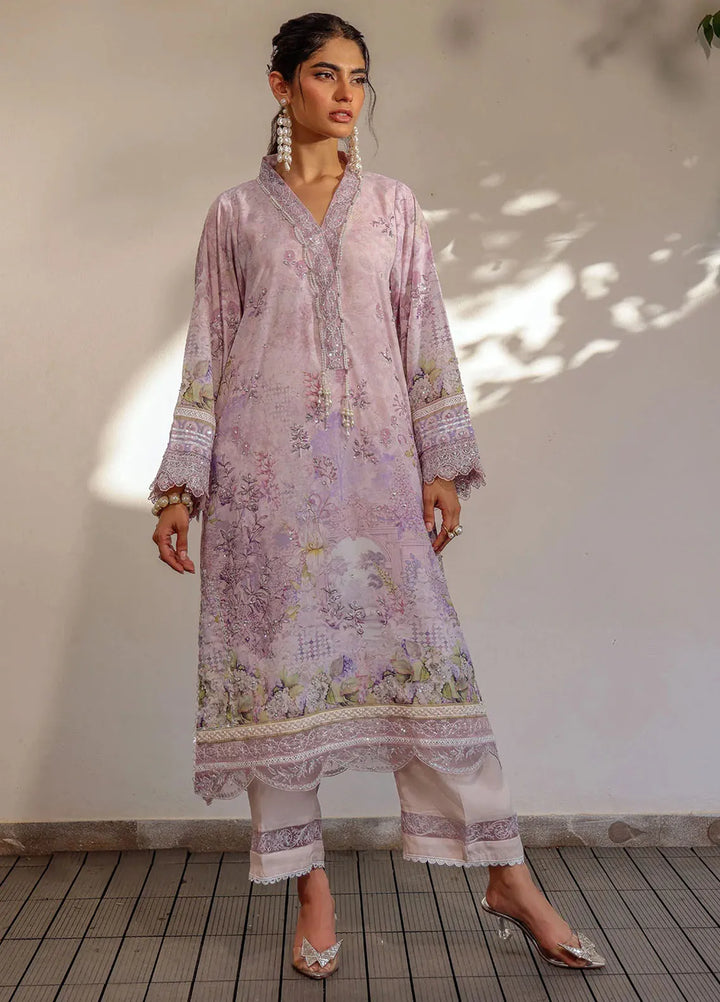 Dhanak Pret Embroidered Crepe silk 2 Piece Suit SS24DA-2512