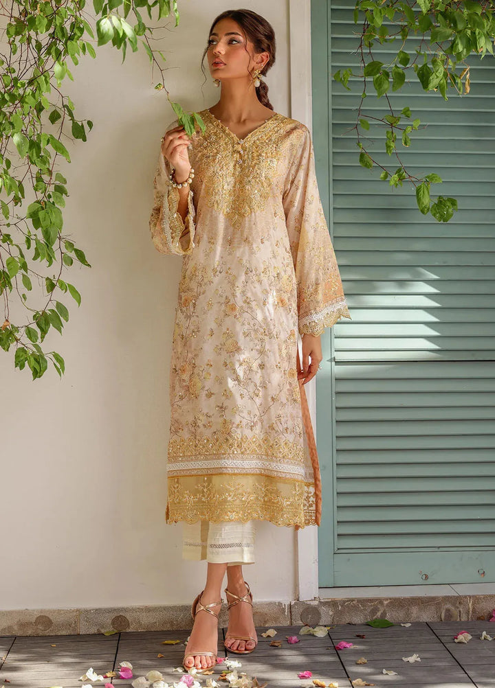 Dhanak Pret Embroidered Crepe silk 2 Piece Suit SS24DA-2513