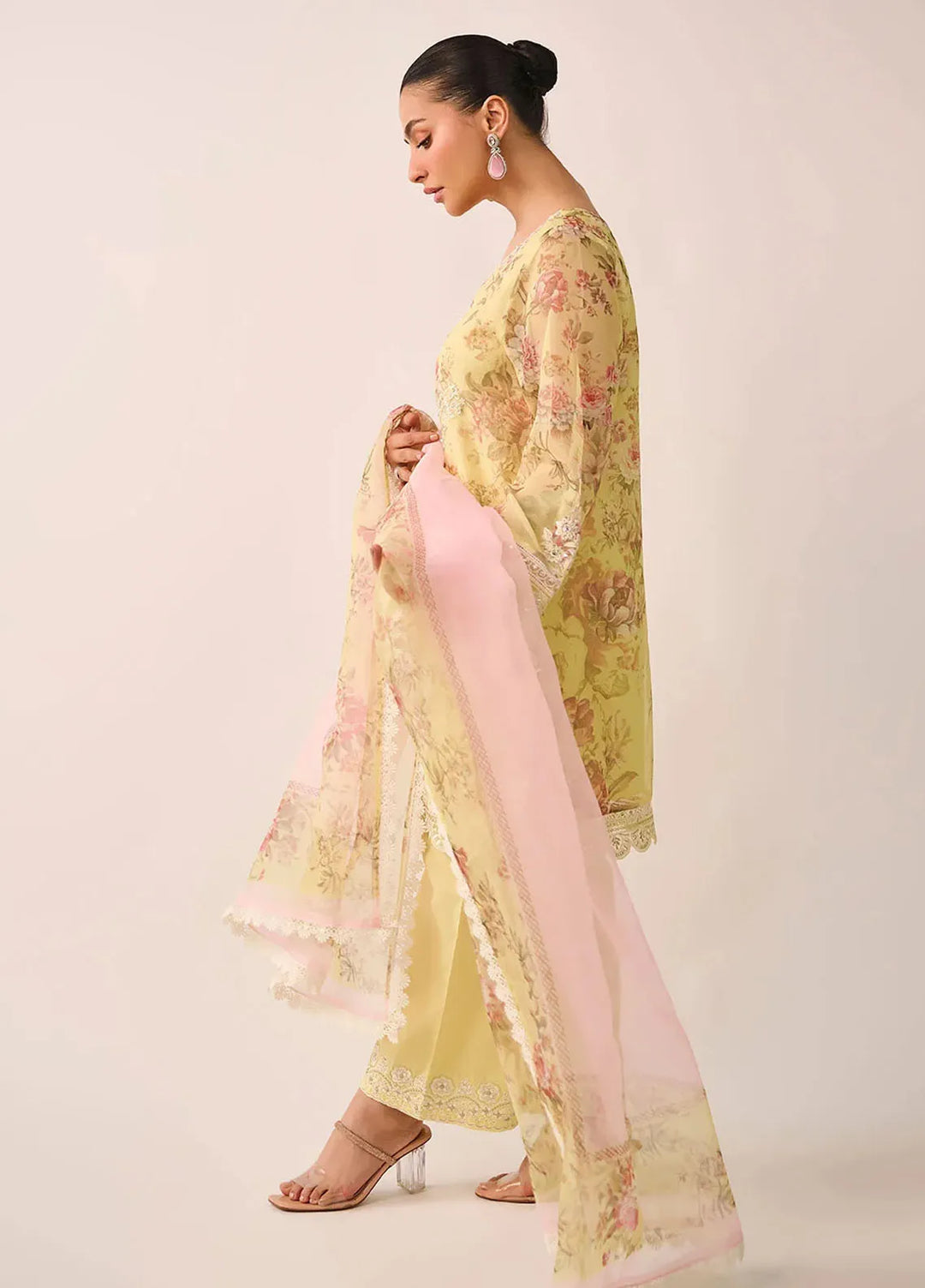 Dhanak Pret Embroidered Khaadi Net 2 Piece Suit SS24DA-2466