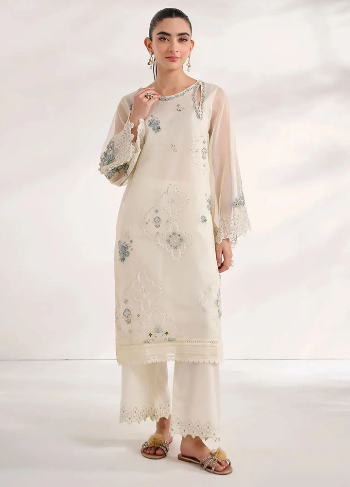 Dhanak Pret Embroidered Organza 2 Piece Suit SS24DA-2462