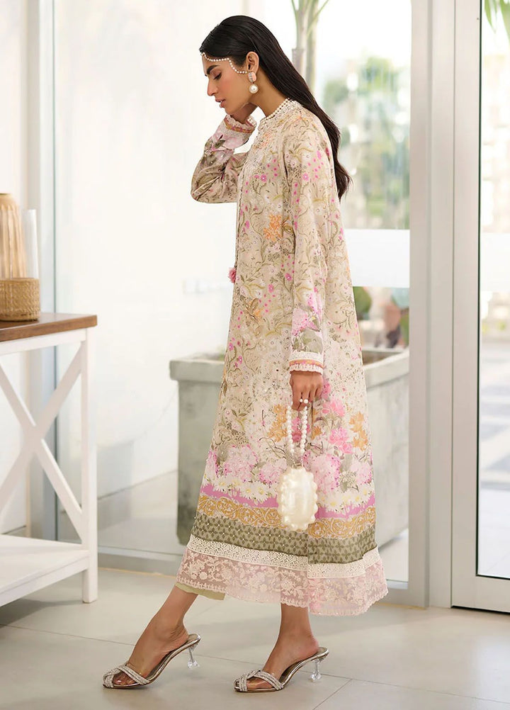 Dhanak Pret Embroidered Silk 2 Piece Suit SS24DA-2357 Light Green