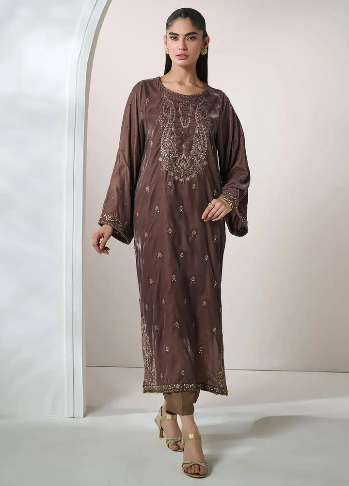Dhanak Pret Embroidered Velvet 2 Piece Suit FW24DA-2608
