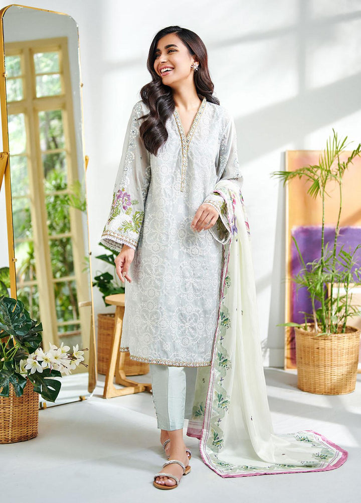 Dhanak Casual Pret Embroidered Cotton 2 Piece Suit DC-2002