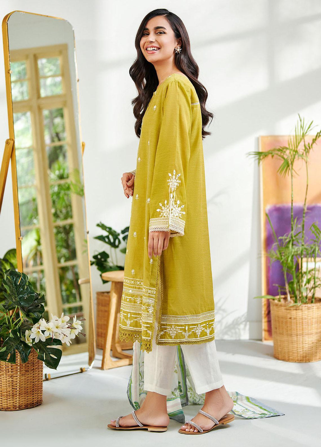 Dhanak Casual Pret Embroidered Cotton 2 Piece Suit DC-2003