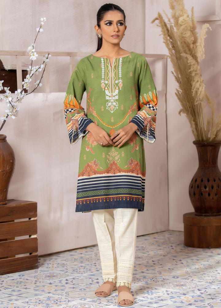 Dhanak Casual Pret  Khaddar Shirt DC-0405 GREEN