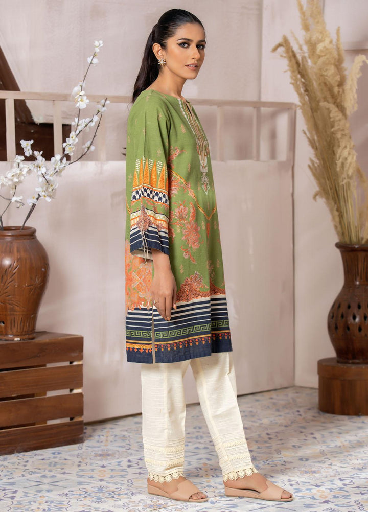 Dhanak Casual Pret  Khaddar Shirt DC-0405 GREEN