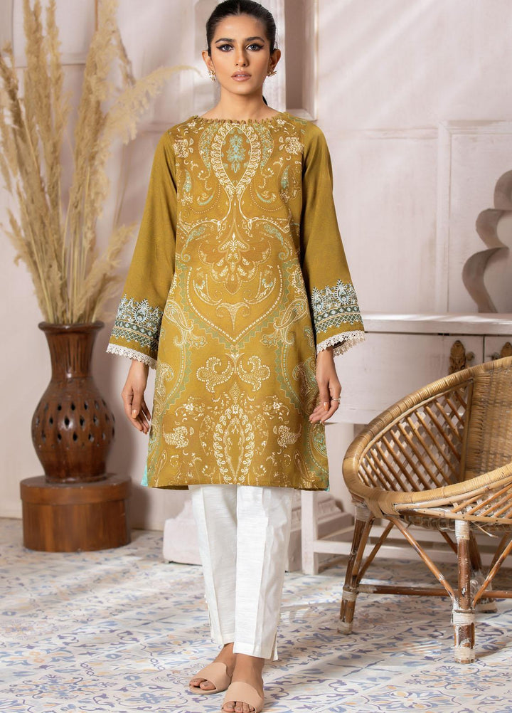 Dhanak Casual Pret  Khaddar Shirt DC-0402 GREEN