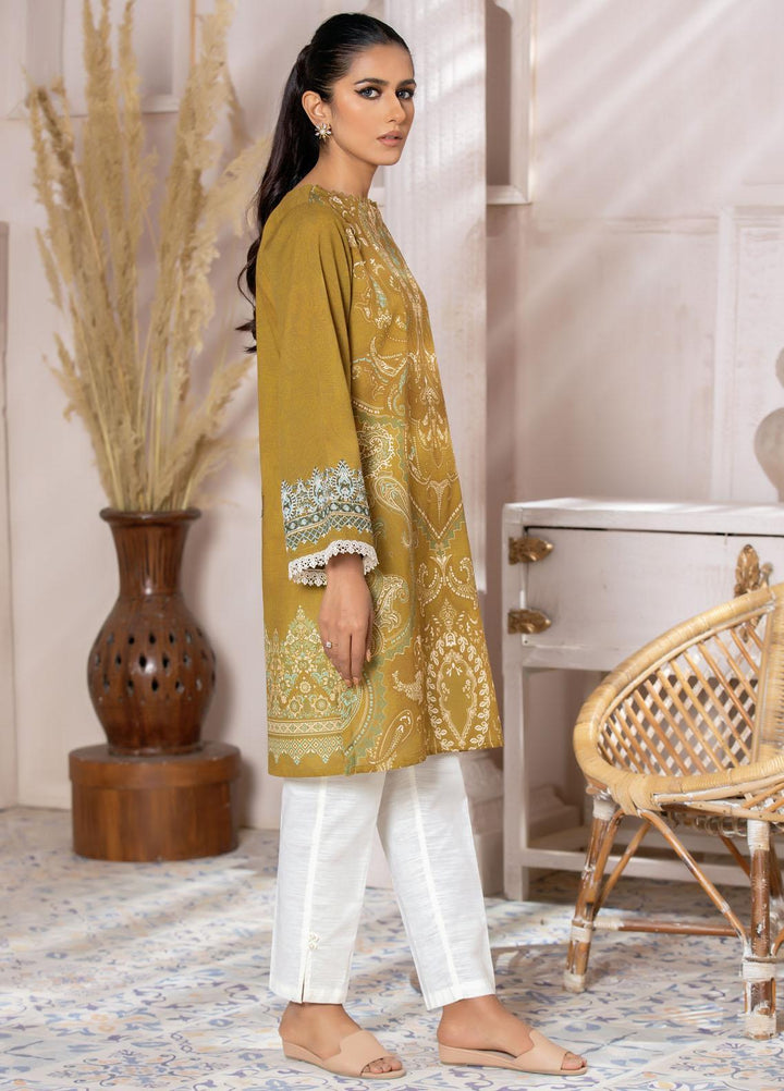 Dhanak Casual Pret  Khaddar Shirt DC-0402 GREEN