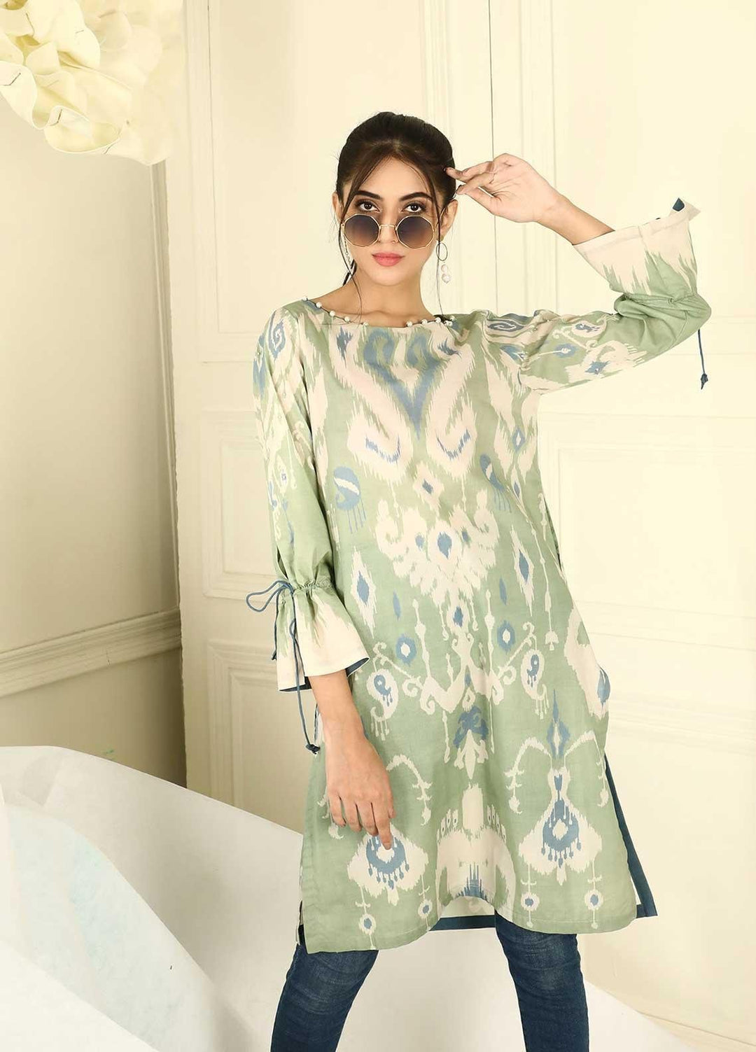 Dhanak Printed Lawn Stitched Kurtis D21SP DC-0284