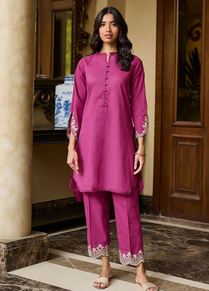 Dhanak Pret Embroidered  2 Piece Suit DC-2220 PURPLE