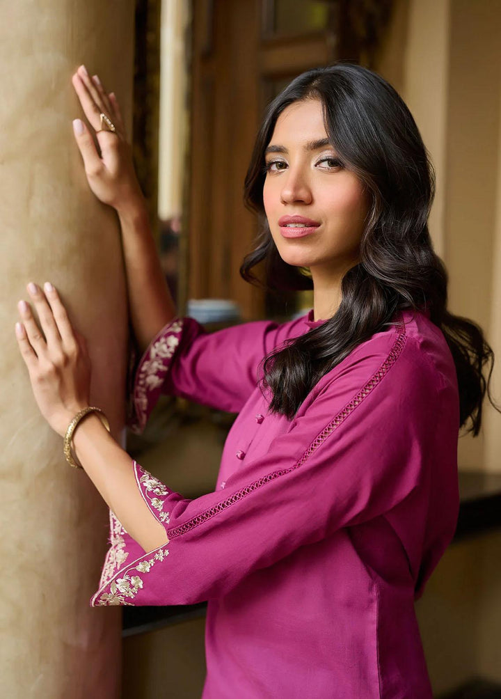 Dhanak Pret Embroidered  2 Piece Suit DC-2220 PURPLE