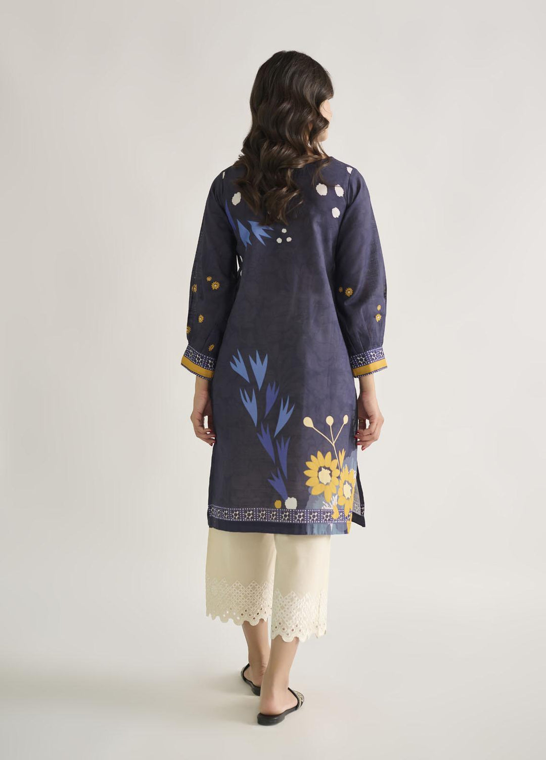 Dhanak Casual Pret  Khaddar Shirt DC-0448 BLUE