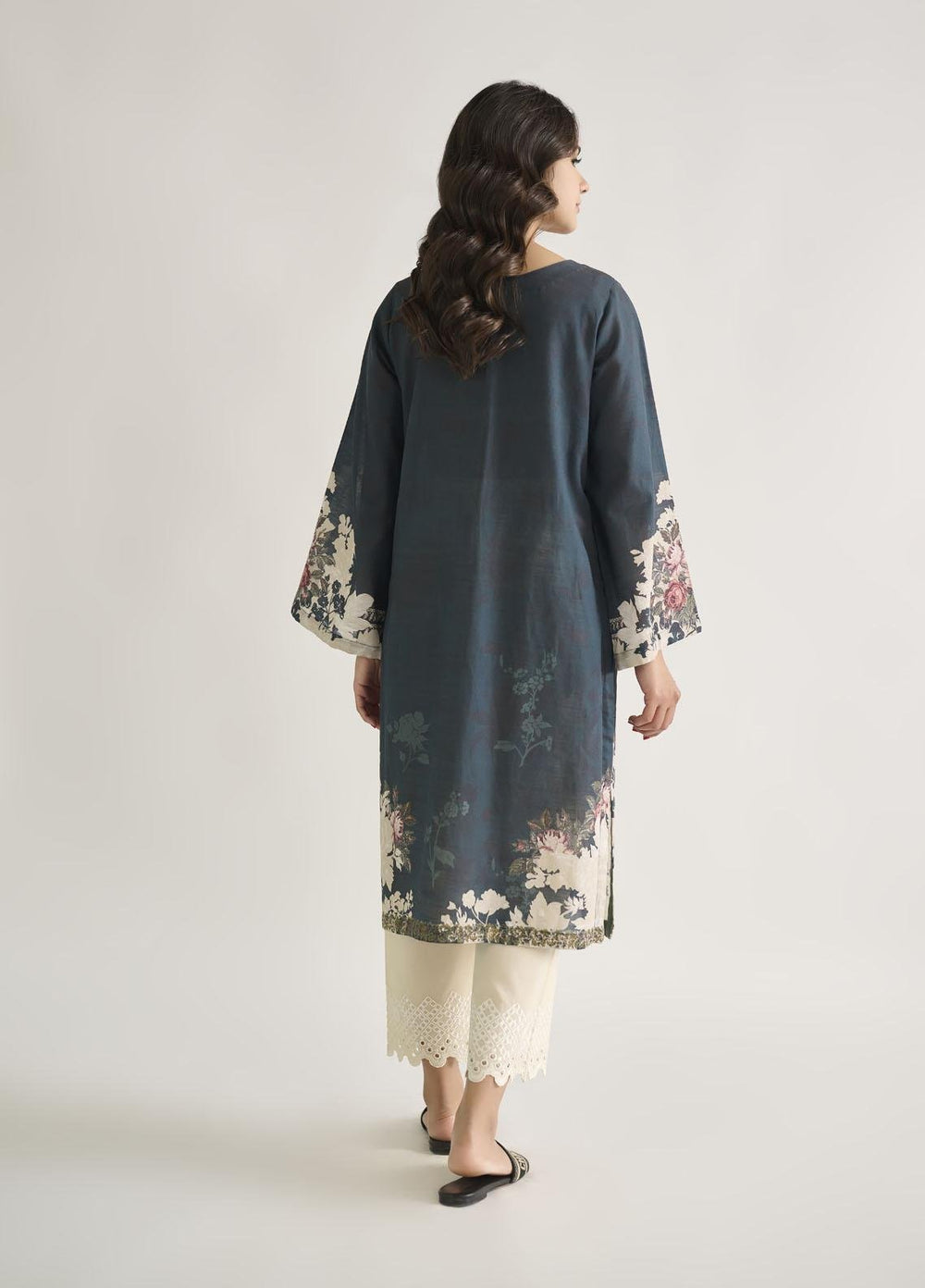 Dhanak Casual Pret  Khaddar Shirt DC-0462 BLUE