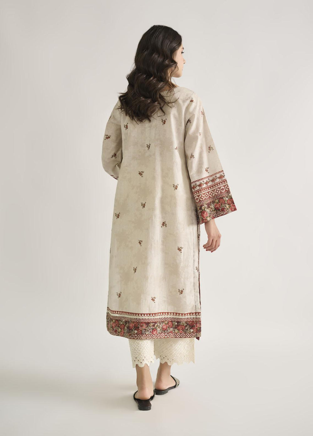 Dhanak Casual Pret  Khaddar Shirt DC-0463 BEIGE