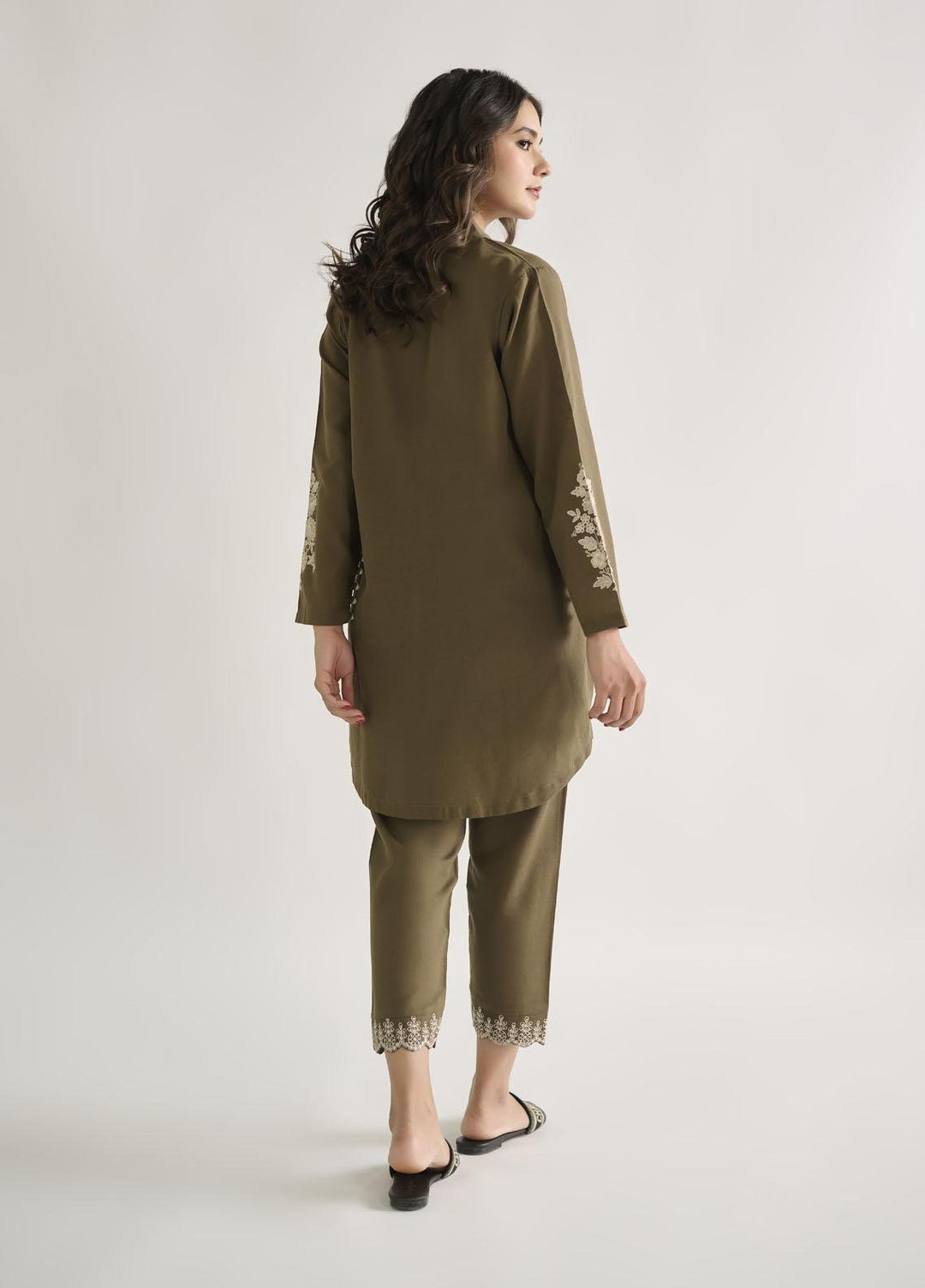 Dhanak Casual Pret  Khaddar 2 Piece DC-2125 GREEN