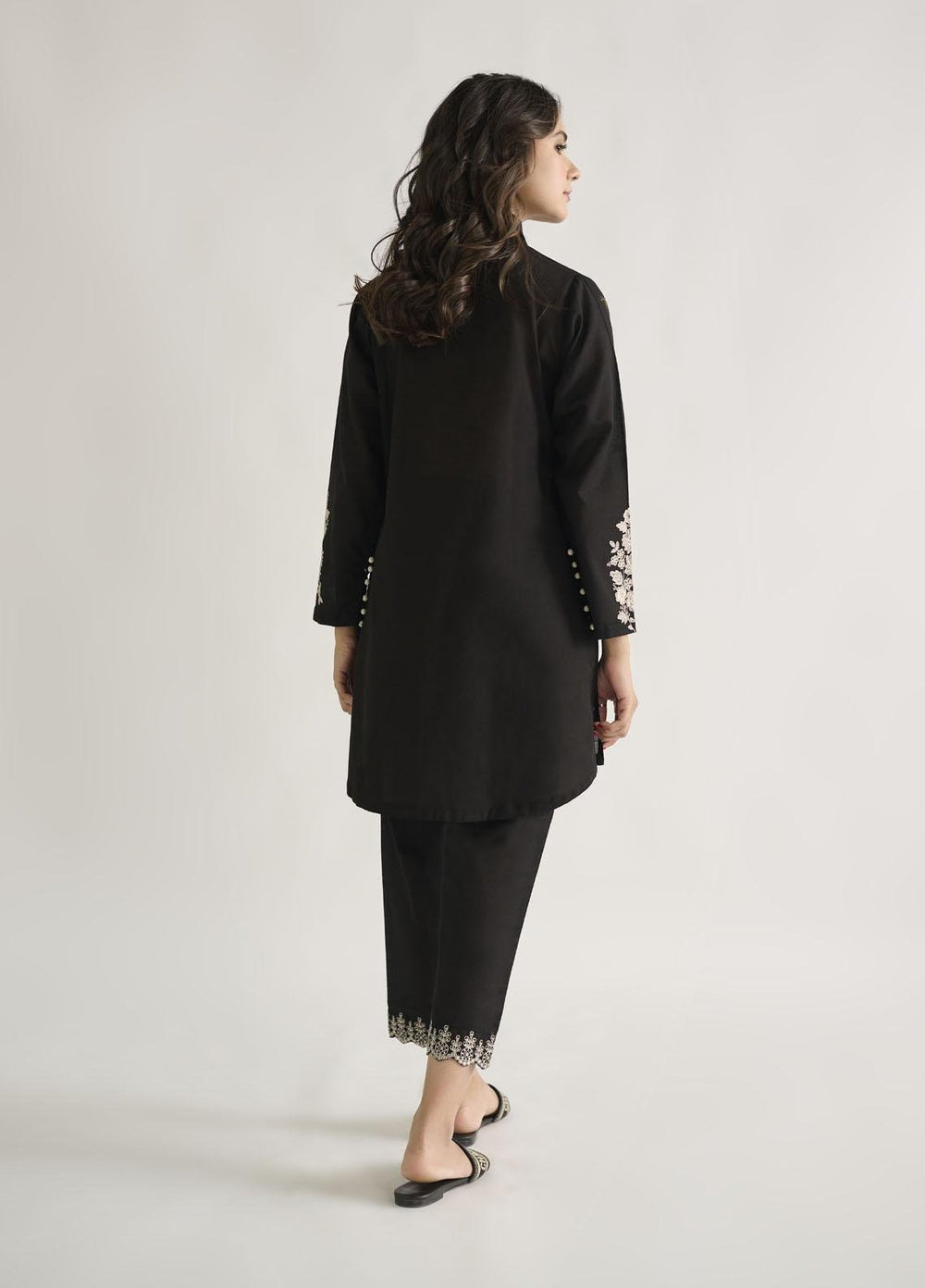 Dhanak Casual Pret  Khaddar 2 Piece DC-2125 BLACK