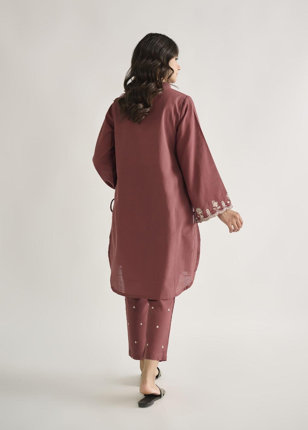Dhanak Casual Pret  Khaddar 2 Piece DC-2128 RUST