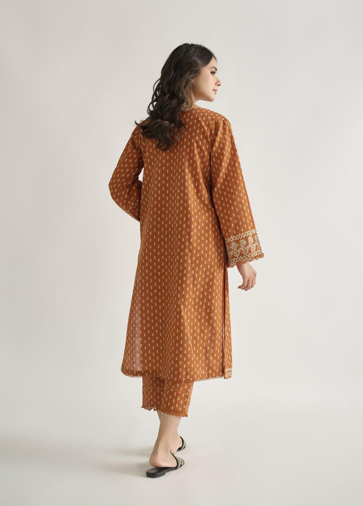Dhanak Casual Pret  Khaddar 2 Piece DC-2113 ORANGE