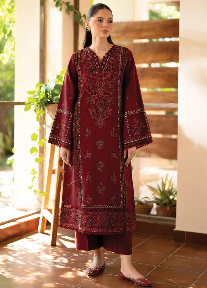 Dhoop Kinaray by Xenia Embroidered Khaddar Suit Unstitched 3 Piece D-01 Sandhuri - Winter Collection