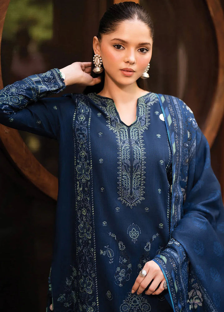 Dhoop Kinaray by Xenia Embroidered Khaddar Suit Unstitched 3 Piece D-02 Neelum - Winter Collection