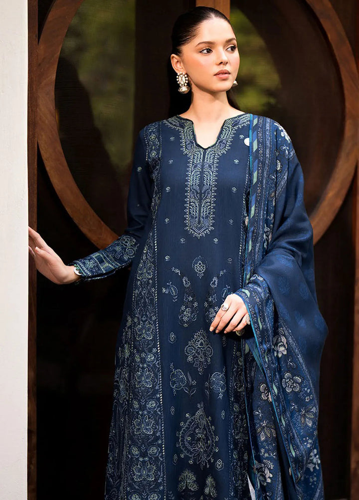 Dhoop Kinaray by Xenia Embroidered Khaddar Suit Unstitched 3 Piece D-02 Neelum - Winter Collection